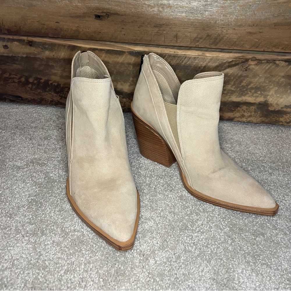 Vince Camuto Beige Booties